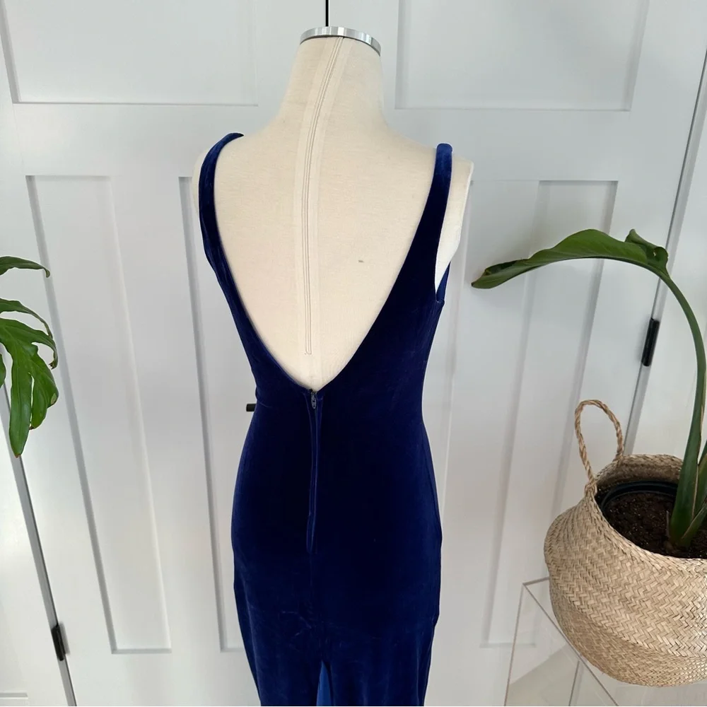 Zum Zum by Niki Livas Royal Blue Velvet Dress